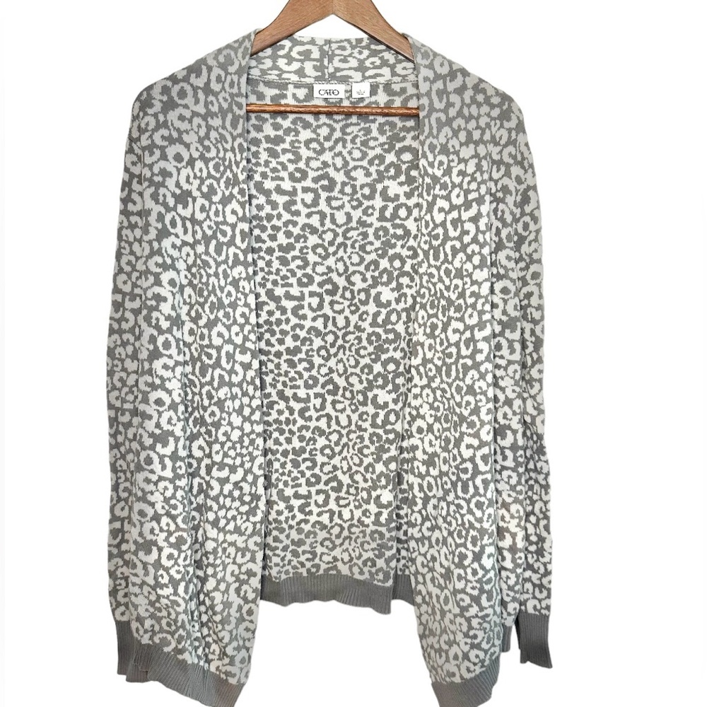 Cato Women's Animal Print Cardigan